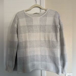 41 Hawthorn Light Gray Plaid Sweater